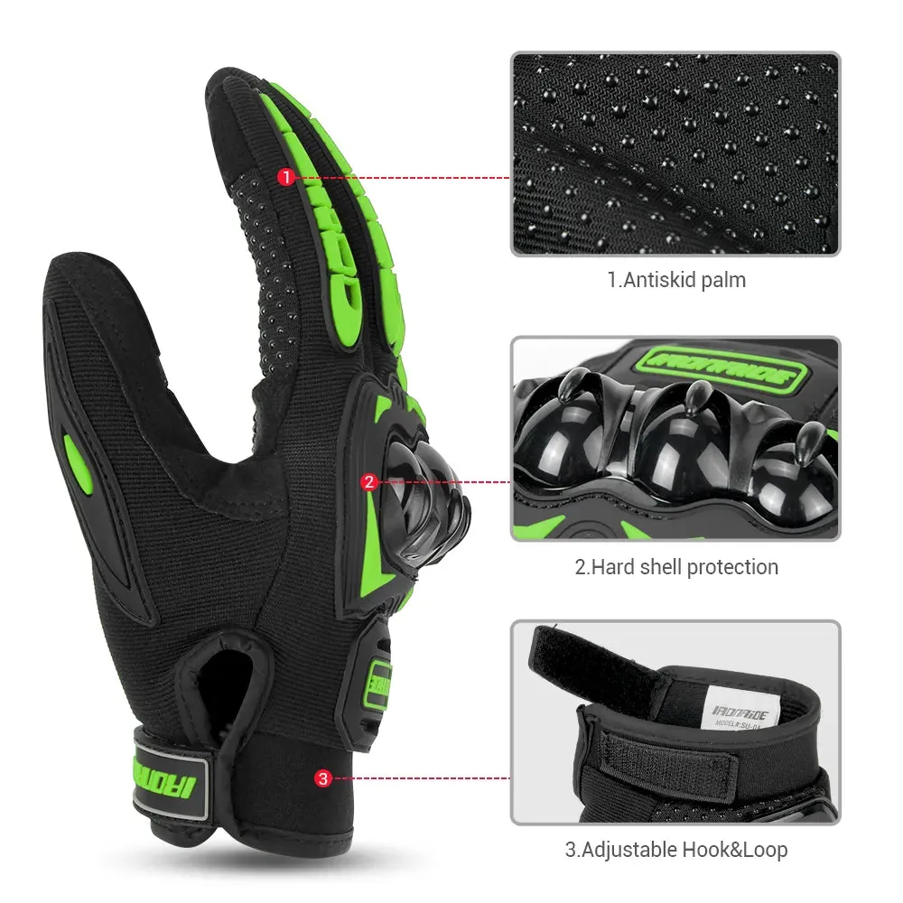 Summer Breathable Bicycle Gloves Outdoor Riding UV Protection Road Bike Cycling Gloves Reflecive Touch Screen Fingers