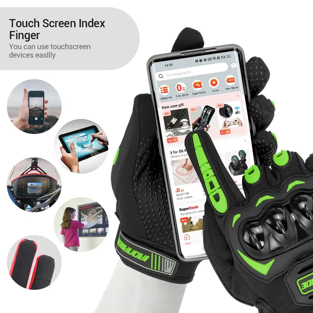 Summer Breathable Bicycle Gloves Outdoor Riding UV Protection Road Bike Cycling Gloves Reflecive Touch Screen Fingers