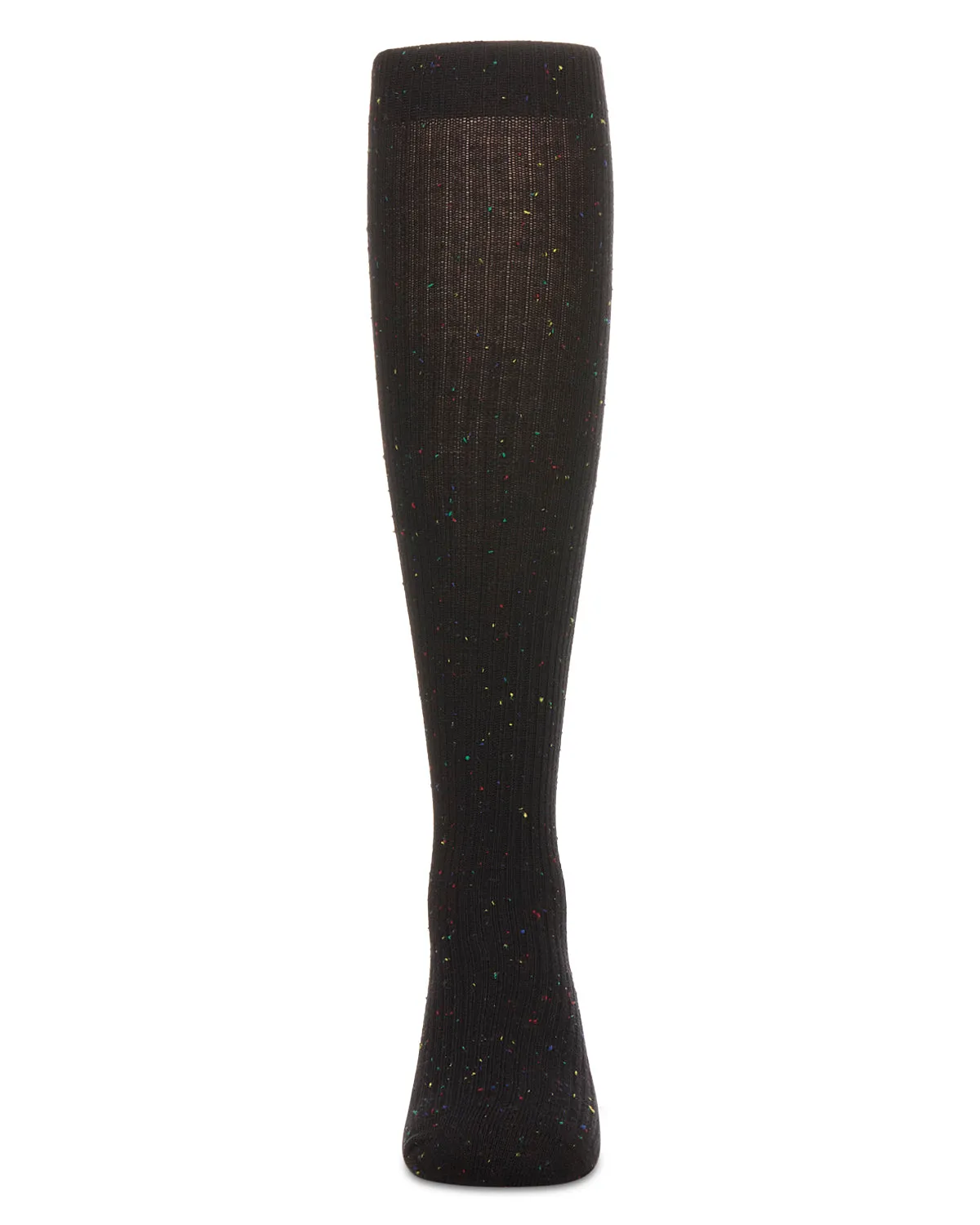 Thin Ribbed Speckled Knee High