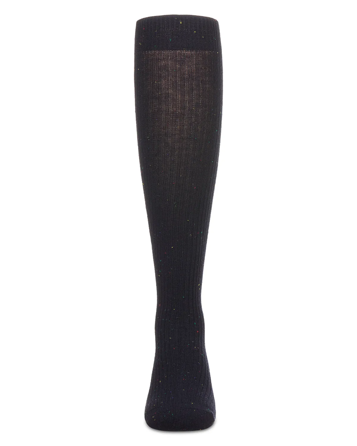 Thin Ribbed Speckled Knee High