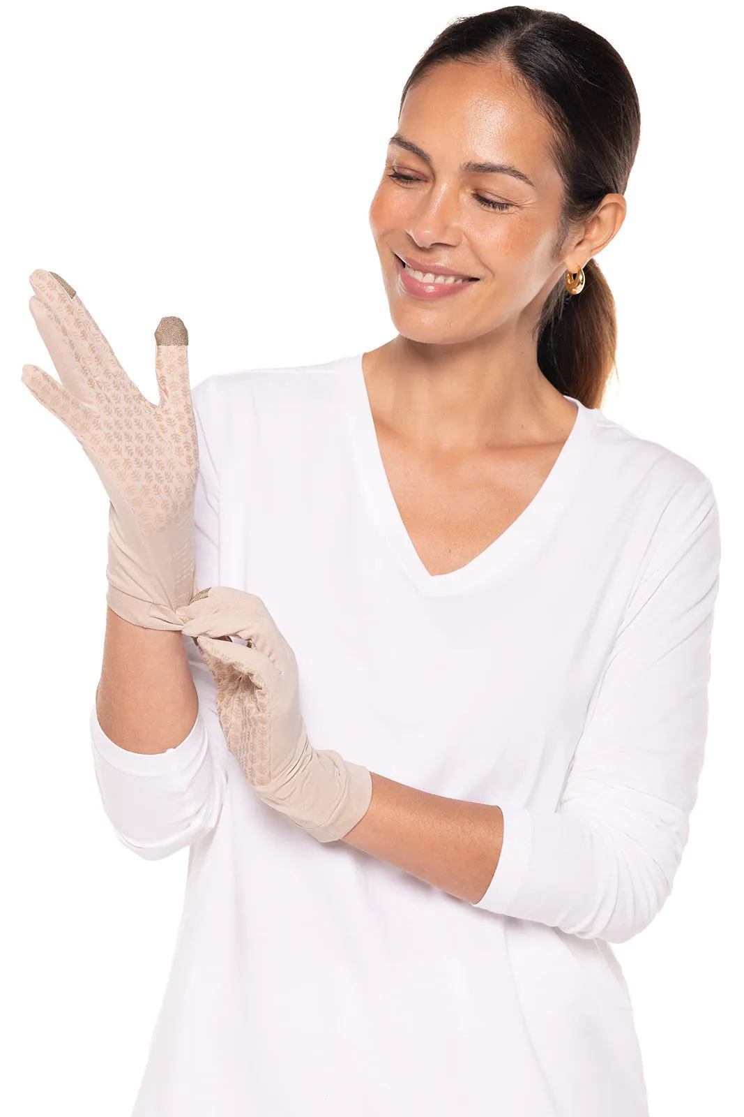 Unisex Gannett UV Gloves  |  Beige