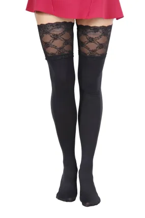 VICTORIA 80 DEN black hold-ups for women