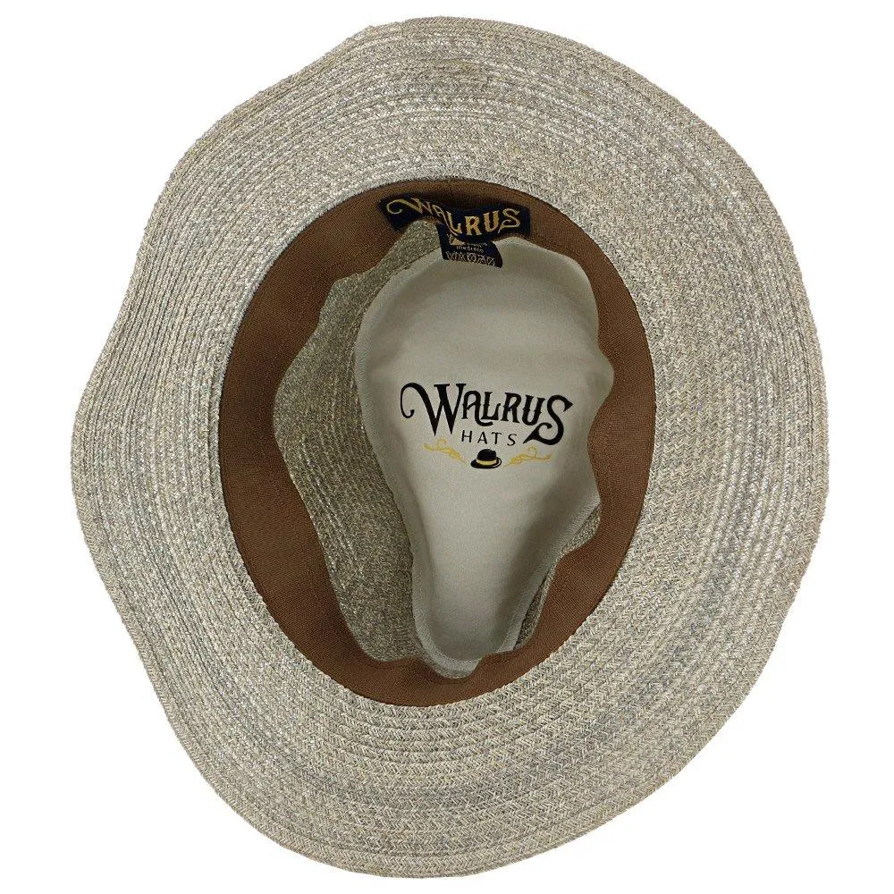 Walrus Hats Hemp Straw Fedora Hat w/ Band