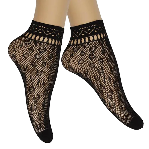 Women Mesh Silk Ultra-Thin Transparent Nylon Lace Socks