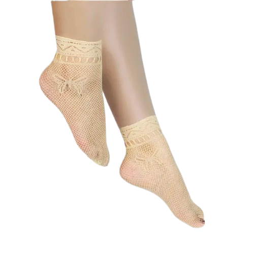 Women Mesh Silk Ultra-Thin Transparent Nylon Lace Socks