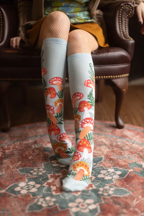 Wonderland Mushroom Knee High